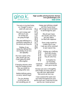 Gina K Gina K Designs - Clear Photopolymer Stamps - Inside Edition