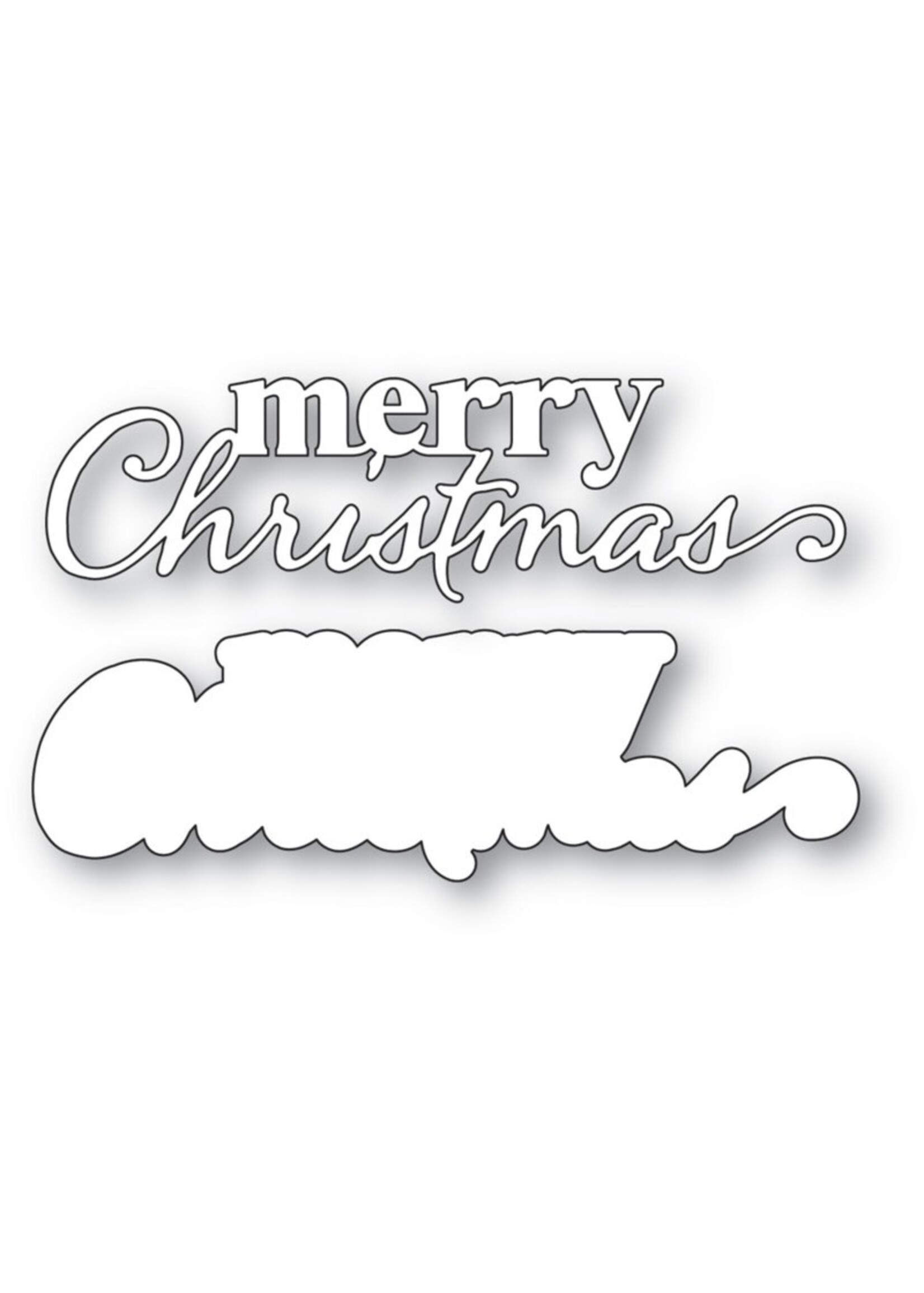 Memory Box Memory Box Die, Merry Christmas Stylish Script
