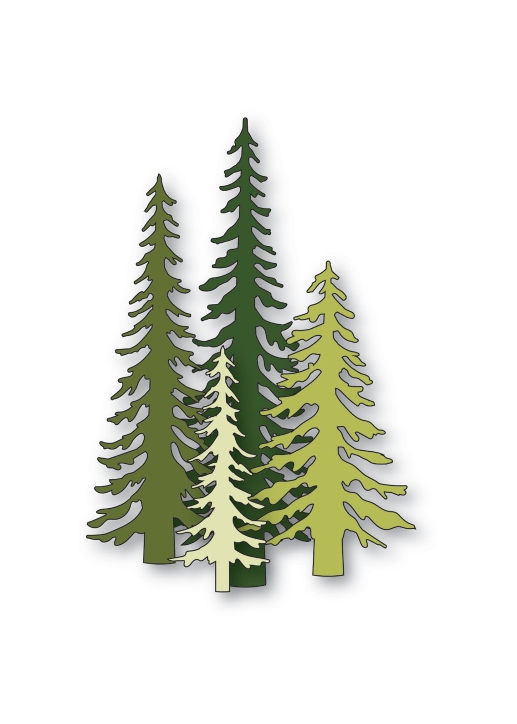 Memory Box Memory Box Die, Tall Evergreen Trees