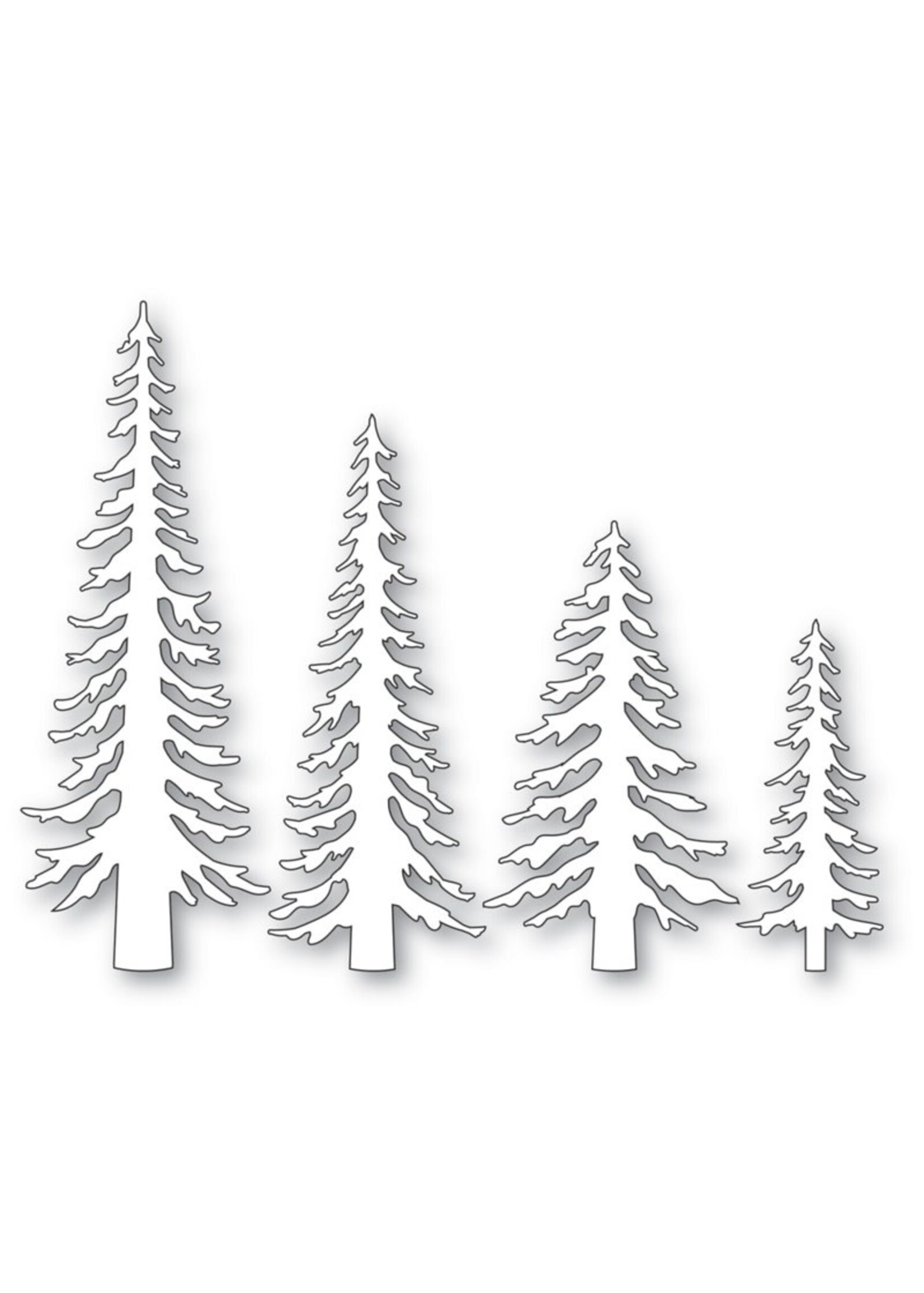 Memory Box Memory Box Die, Tall Evergreen Trees