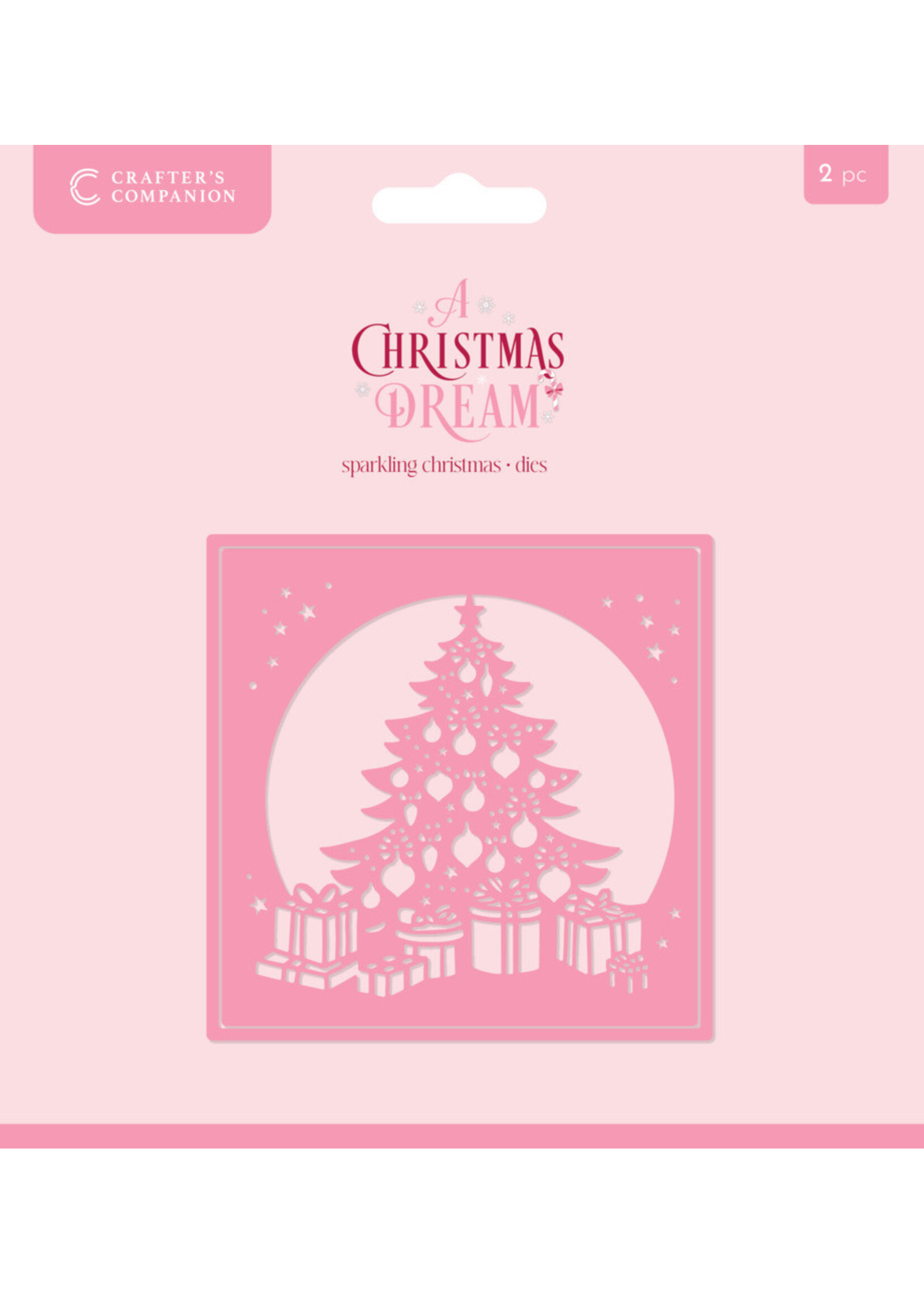 Crafter's Companion Crafter's Companion Sara Signature Create-a-Card Die, A Christmas Dream - Sparkling Christmas