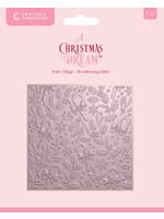 Crafter's Companion Crafter's Companion Sara Signature 3D Embossing Folder, A Christmas Dream - Festive Foliage