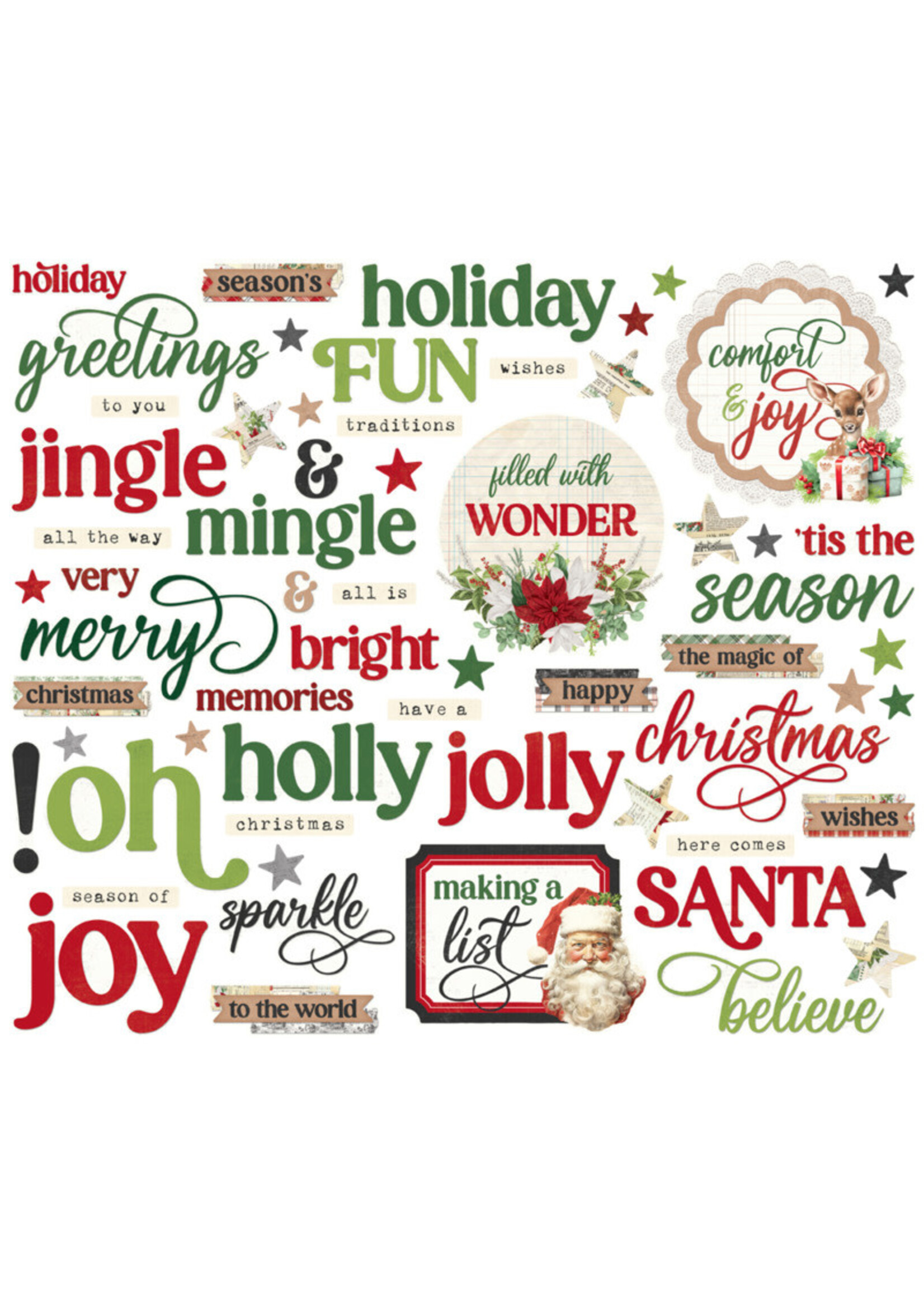 Simple Stories Simple Stories Sentiment Bits, Simple Vintage Believe