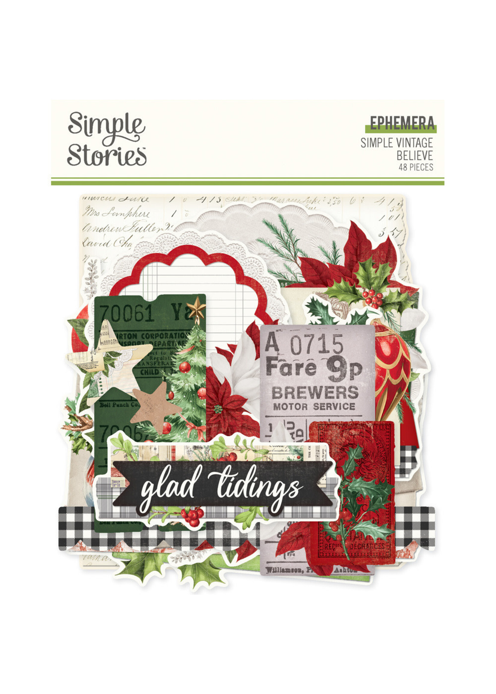 Simple Stories Simple Stories Ephemera, Simple Vintage Believe