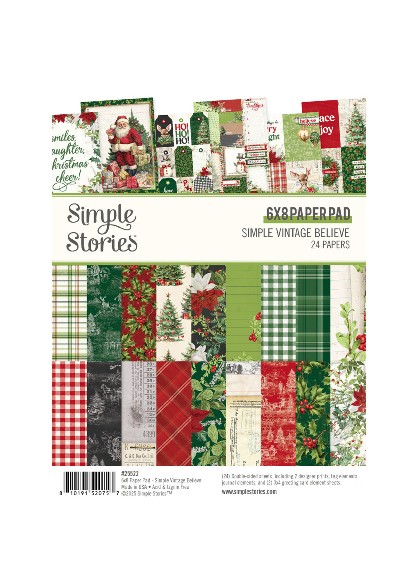 Simple Stories Simple Stories 6x8 Paper Pad, Simple Vintage Believe