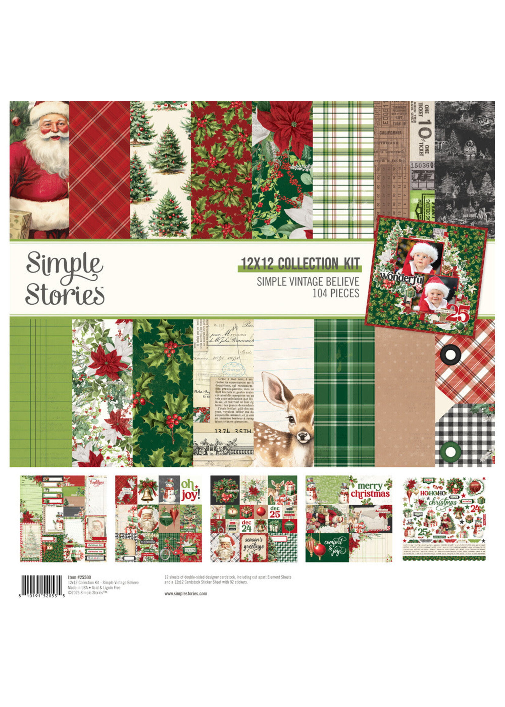 Simple Stories Simple Stories 12x12 Collection Kit, Simple Vintage Believe