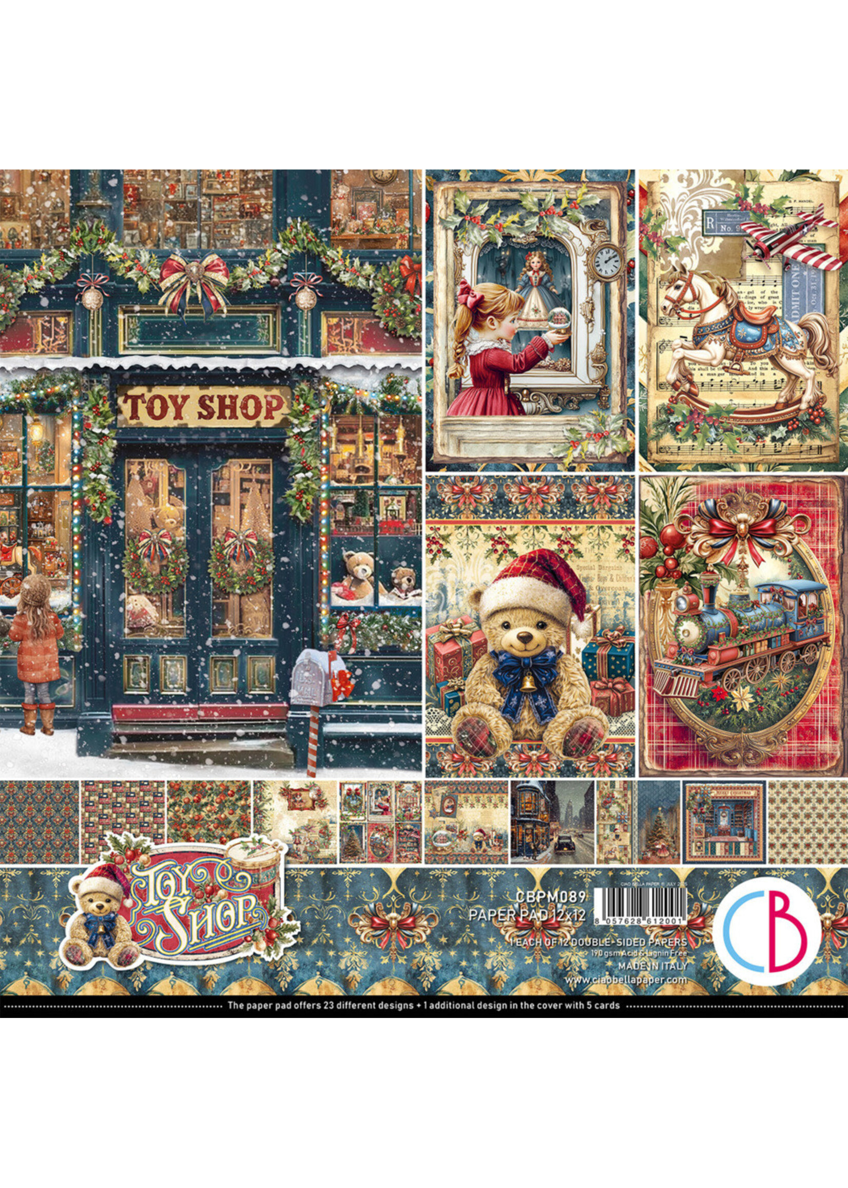 Ciao Bella Ciao Bella 12x12 Paper Pad, Toy Shop