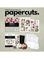 Paper Rose Paper Rose Papercuts Cardmaking Kit, Christmas Holly