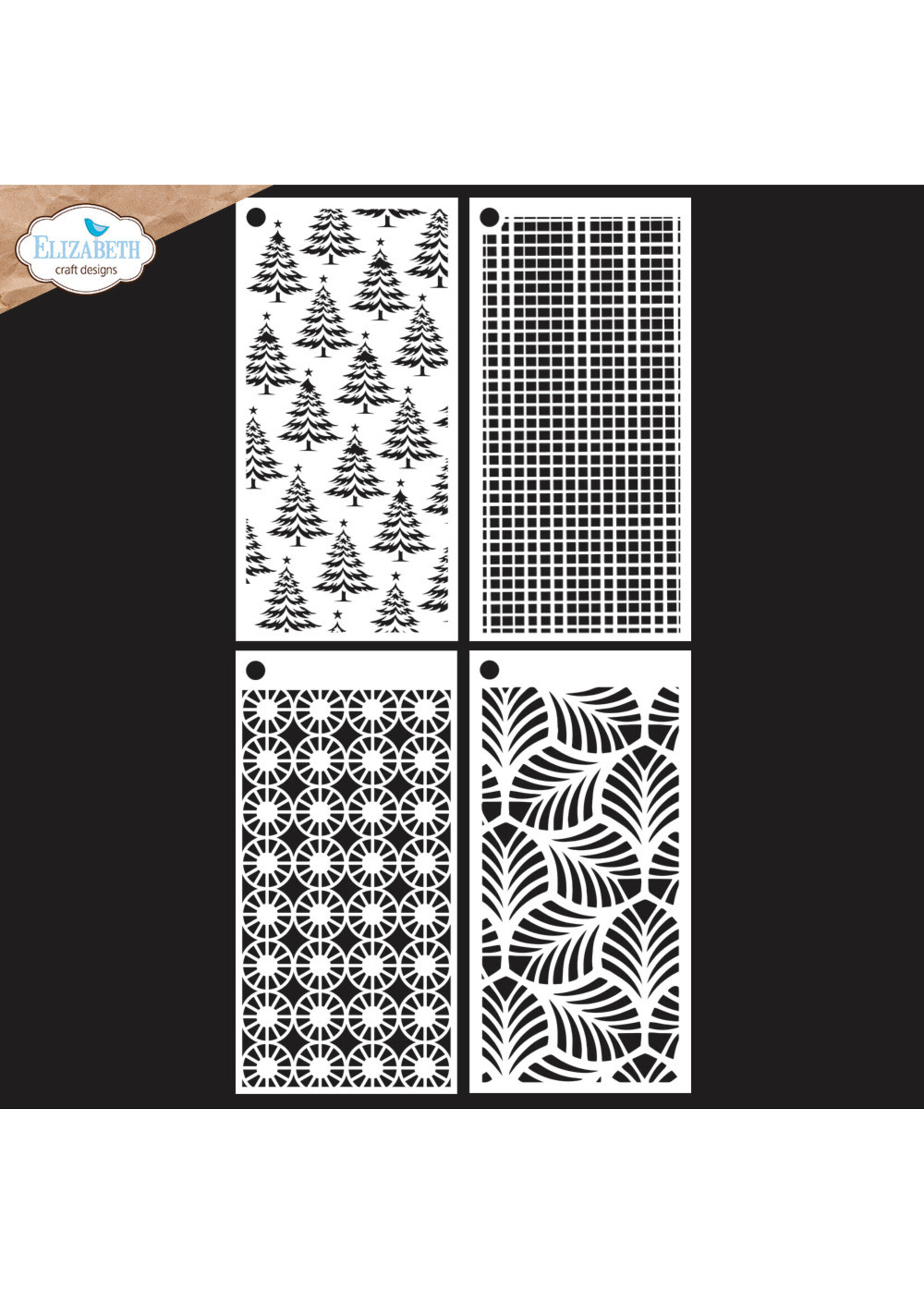 Elizabeth Craft Design ECD Stencils, S058 Journal 9