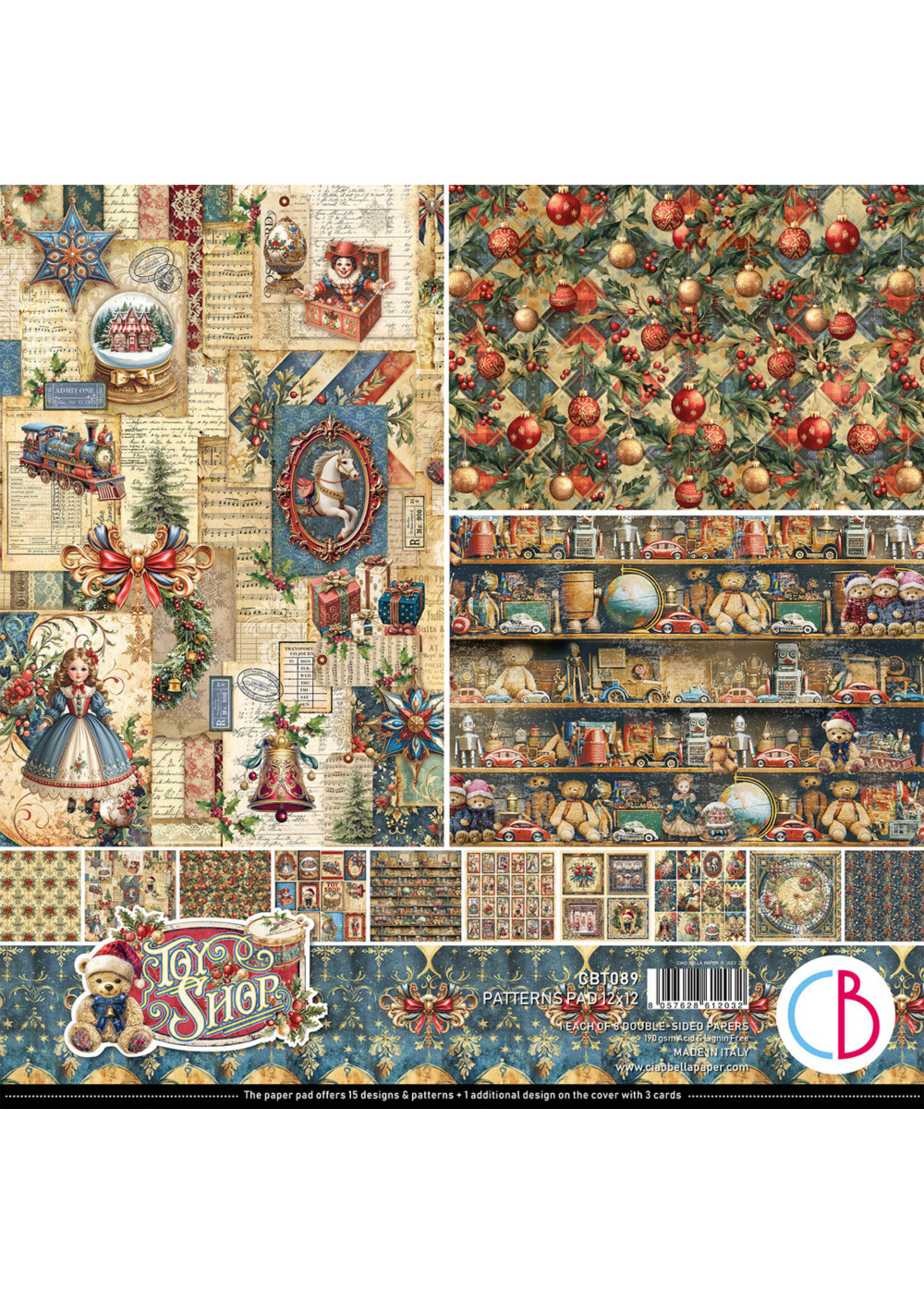 Ciao Bella Ciao Bella 12x12 Patterns, Toy Shop