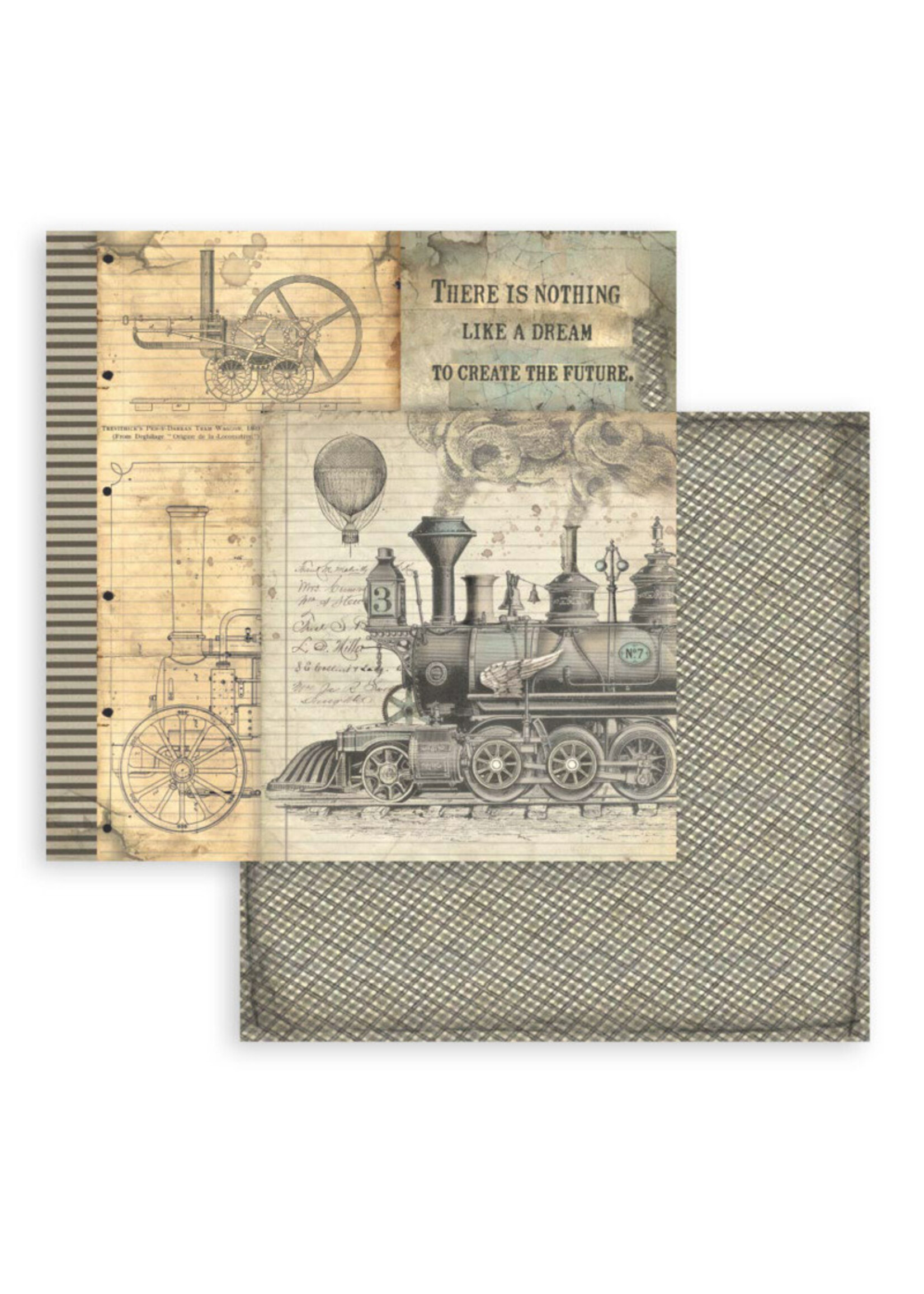 Stamperia Stamperia 8x8 Paper Pad, Voyages Fantastiques