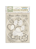 Stamperia Stamperia Stamp, Timeless - Flowers and Hearts