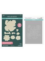 Spellbinders Wendy Vecchi 3D Folder & Stencil Bundle, Tabbed Classics - Thank You Bouquet