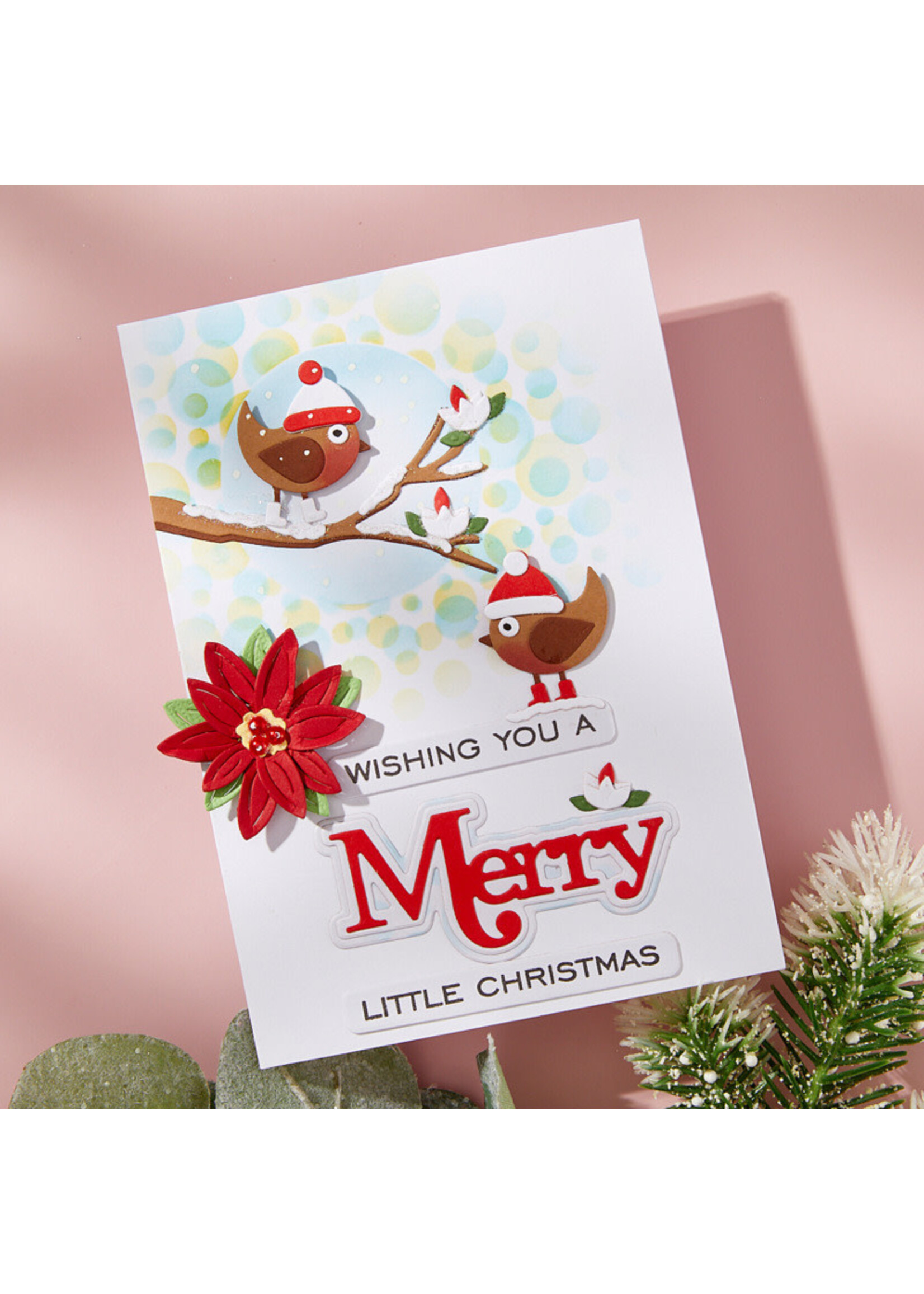 Spellbinders Die, All About Christmas - Little Birdies