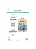 Spellbinders Spellbinders Wendy Vecchi  Stamp & Die Set, Tabbed In & Out Sentiments