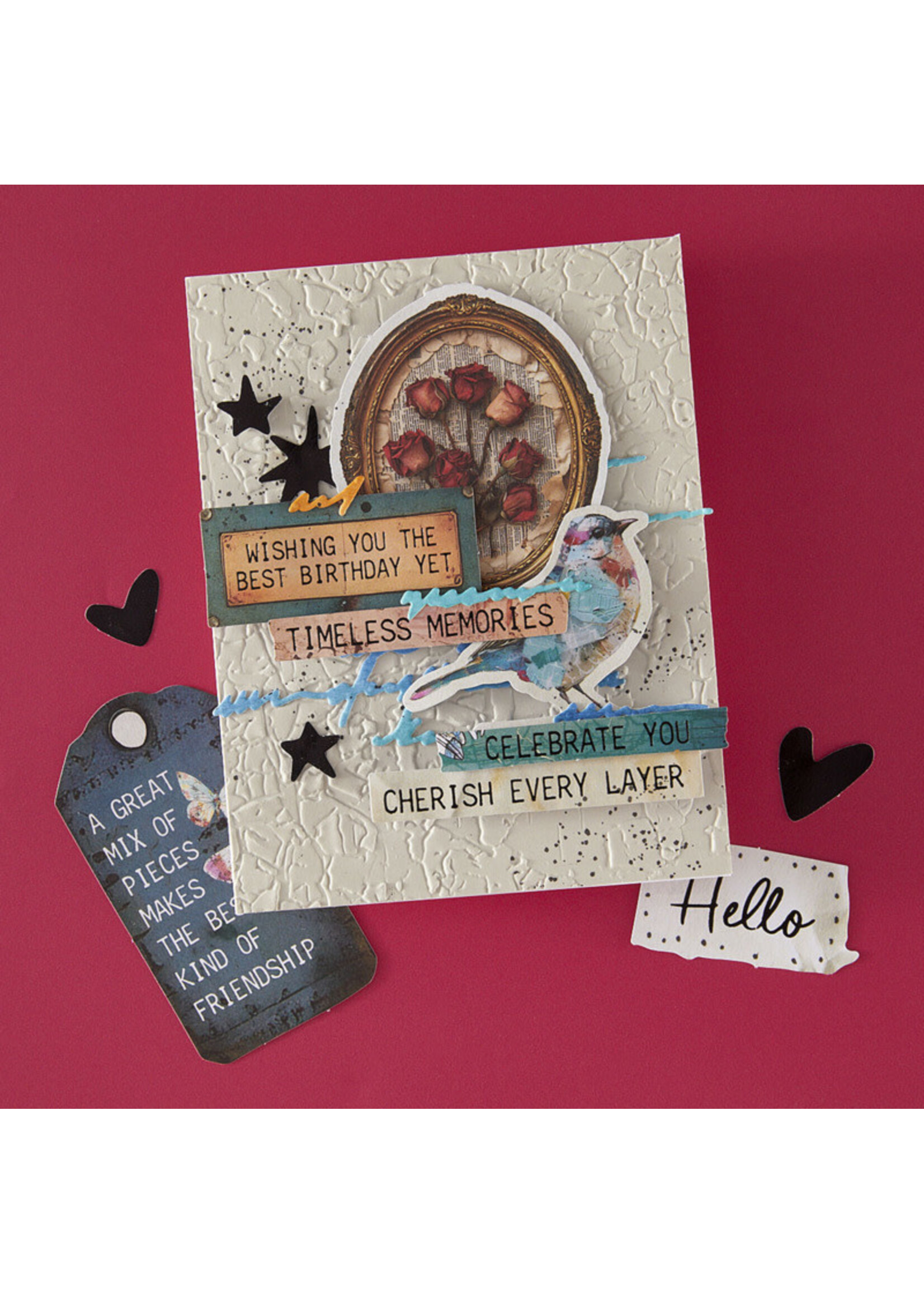 Spellbinders Spellbinders Die Cut Sentiments, Beautifully Imperfect (110 pc)