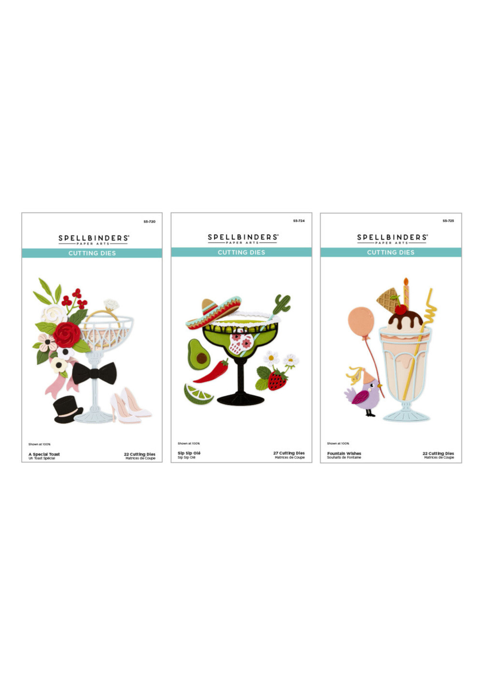 Spellbinders Spellbinder Die Bundle, Happier Hour