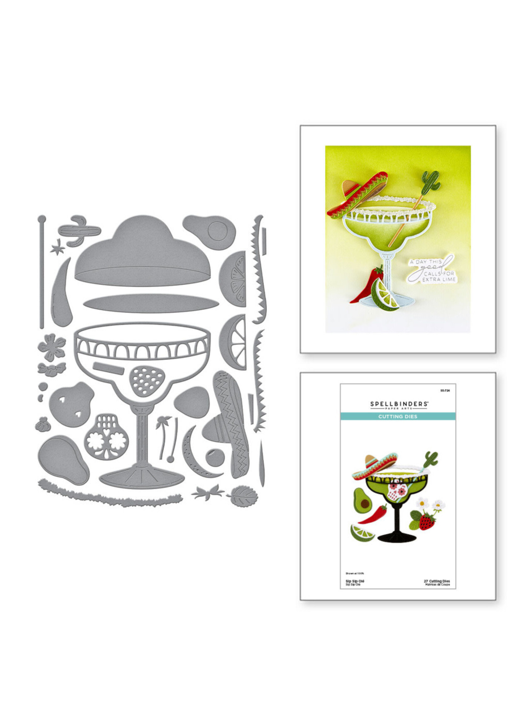 Spellbinders Spellbinders Die, Happy Hour -  Sip Sip Ole'