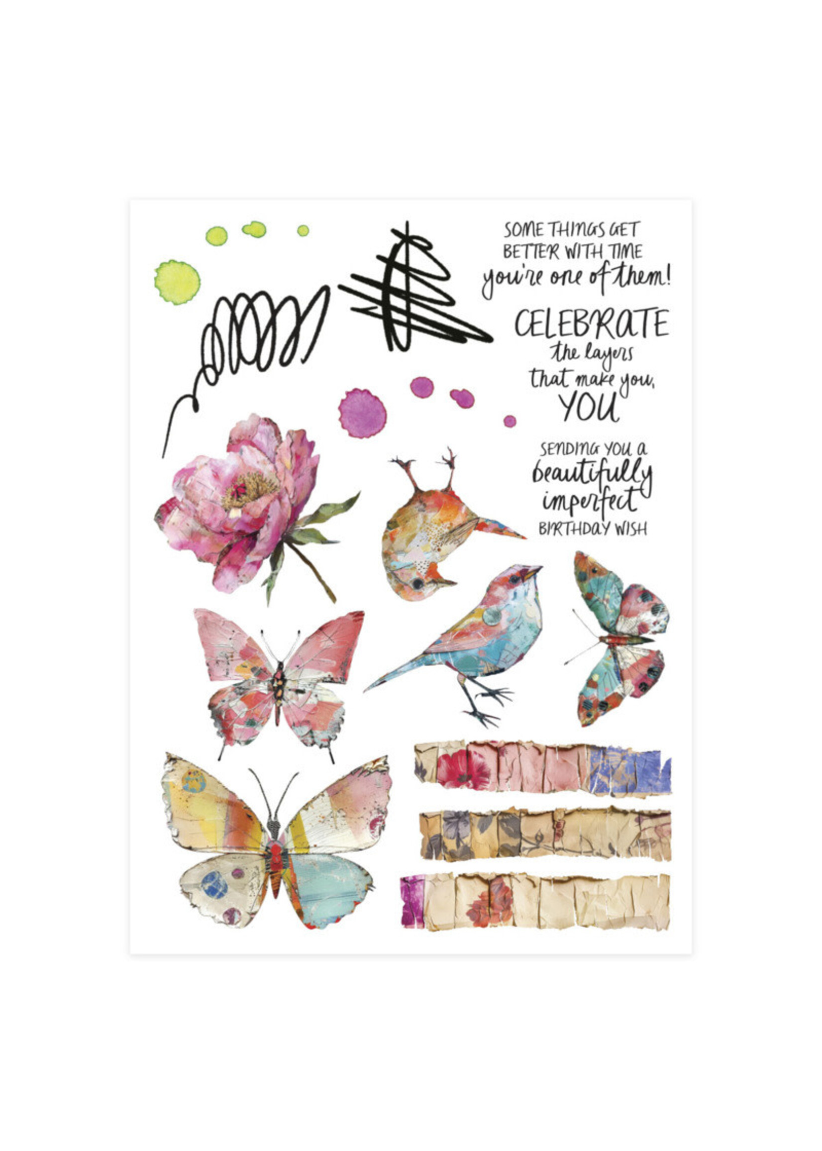 Spellbinders Spellbinder Rub-ons, Beautifully Imperfect