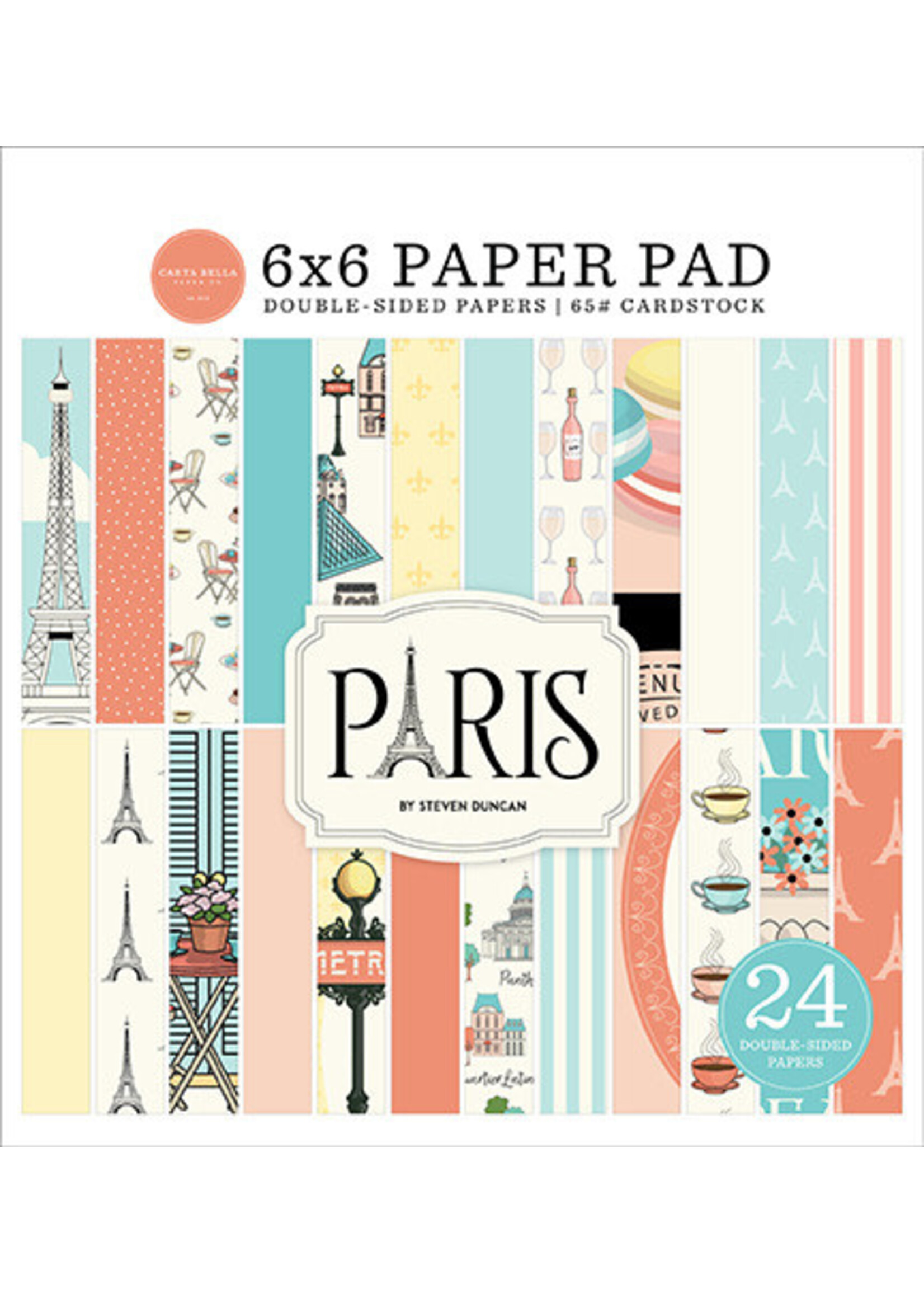Carta Bella Carta Bella 6X6 Paper Pad, Paris