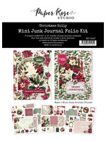 Paper Rose Paper Rose 8.5X11 Mini Junk Journal Folio Kit, Christmas Holly