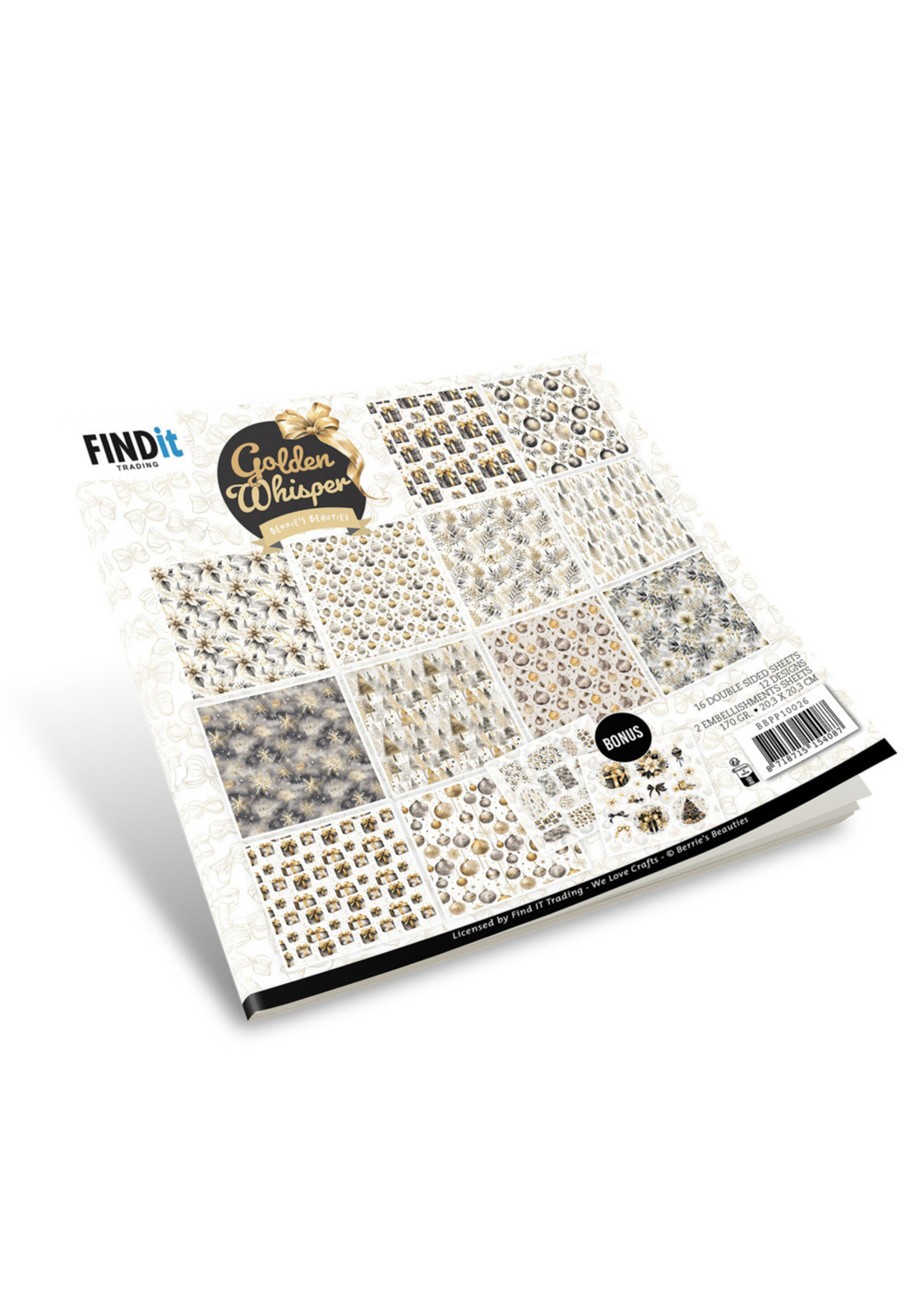 Berries Beauties 8X8 Paper Pack, Golden Whisper