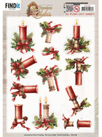 Berries Beauties 3D Push Out Sheet, Timeless Christmas - Timeless Candle