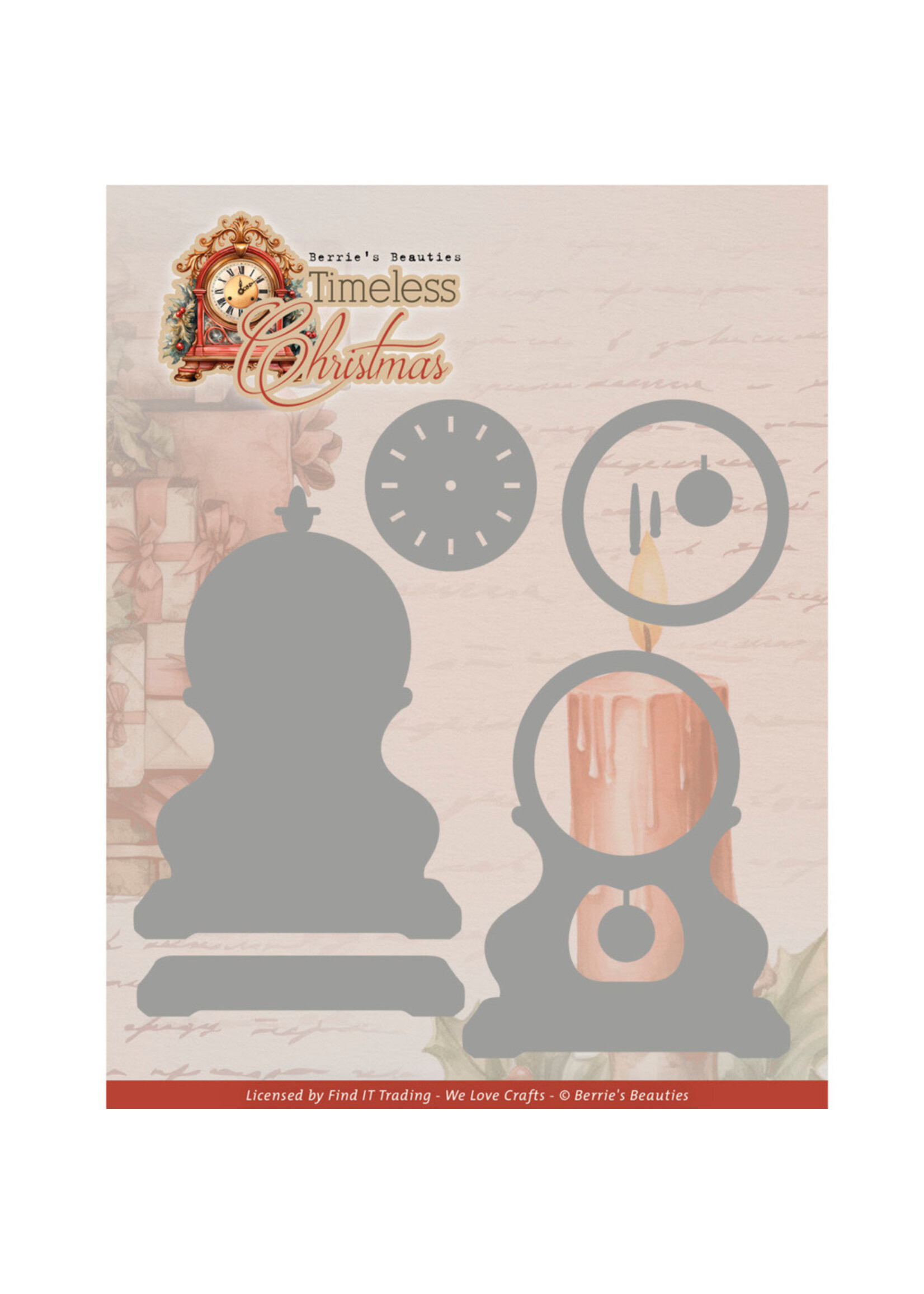 Berries Beauties Die, Timeless Christmas - Timeless Clock