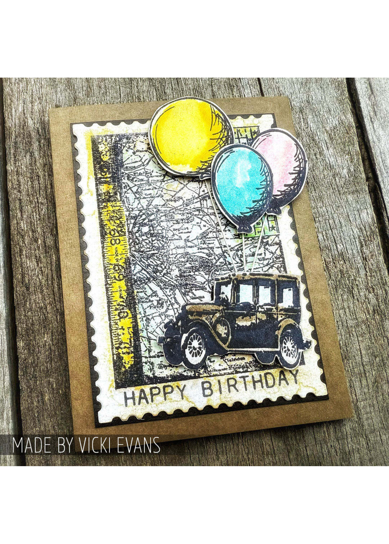 Stampers Anonymous Tim Holtz Components Cling Stamp, Car