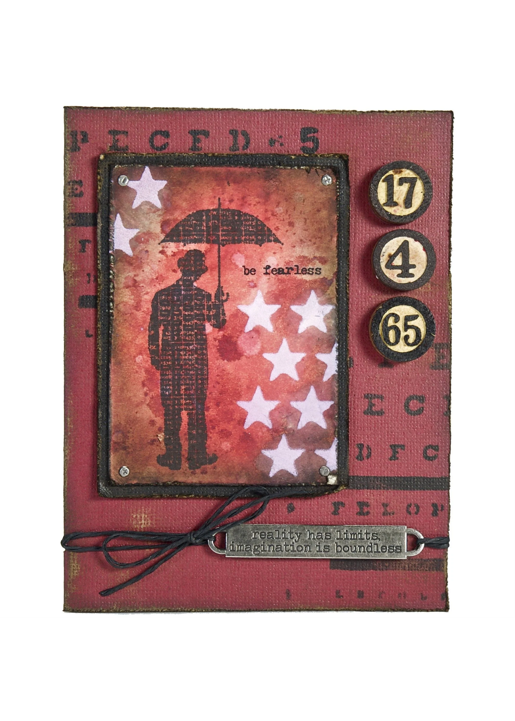 Stampers Anonymous Tim Holtz Components Cling Stamp, Optimist