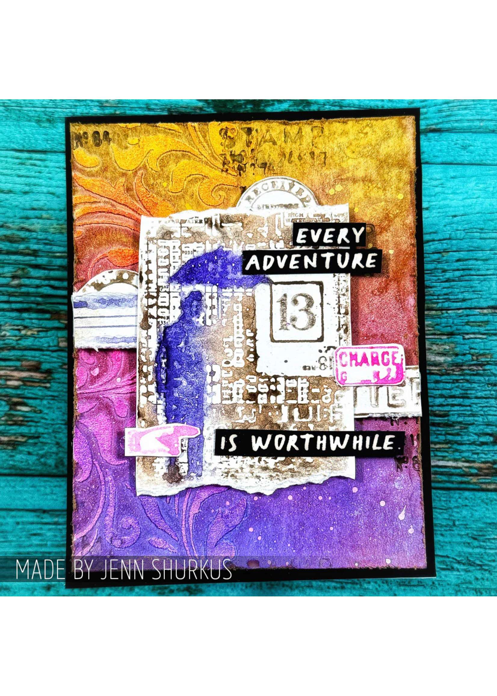 Stampers Anonymous Tim Holtz Components Cling Stamp, Optimist