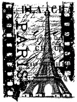 Stampers Anonymous Tim Holtz Components Cling Stamp, Paris Film