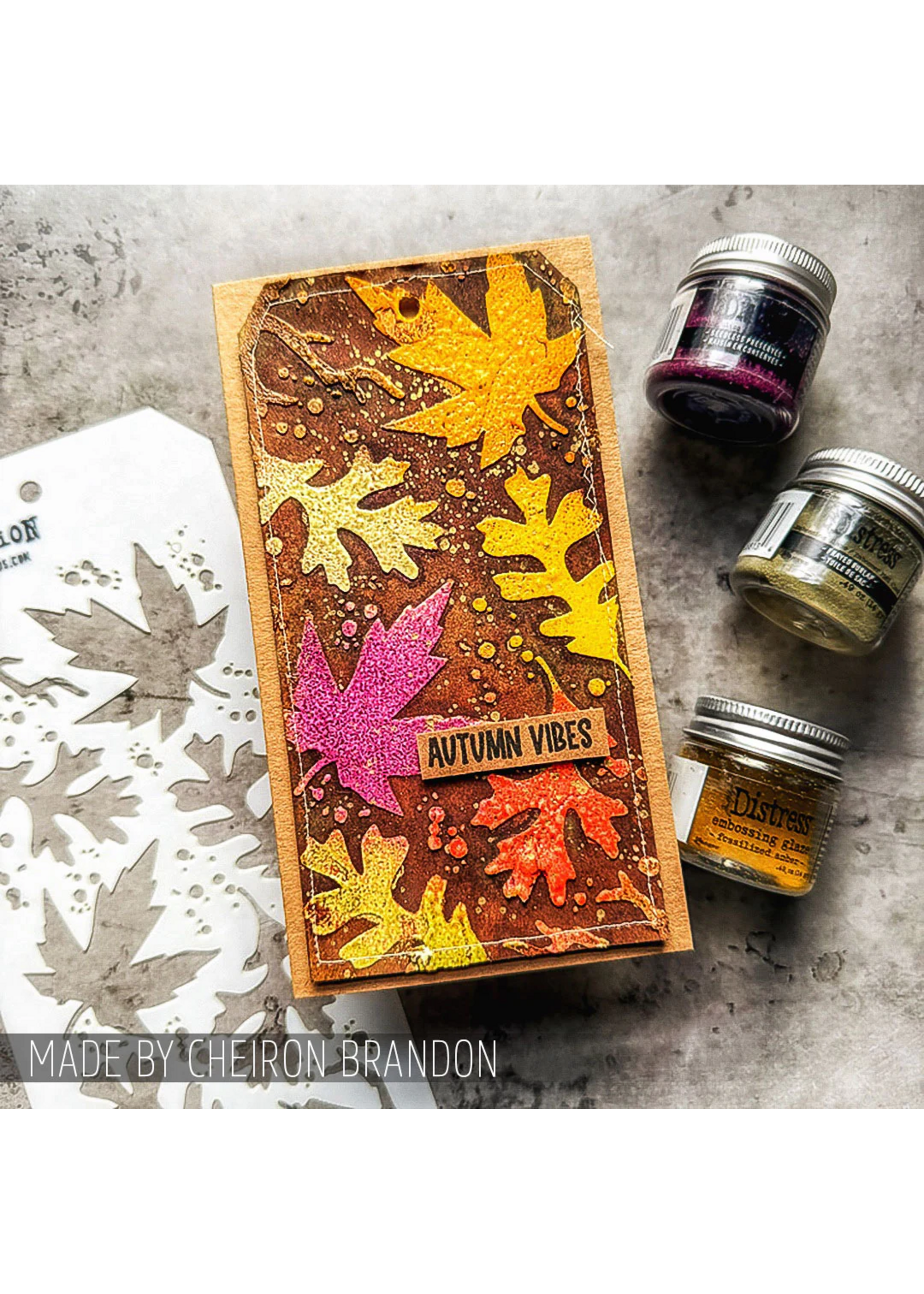 Stampers Anonymous Tim Holtz Layering Stencil, Autumn
