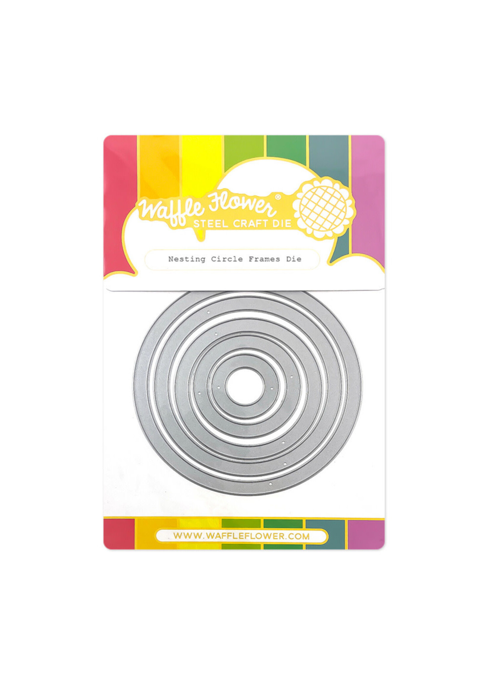 Waffle Flower Waffle Flower Die, Nesting Circle Frames