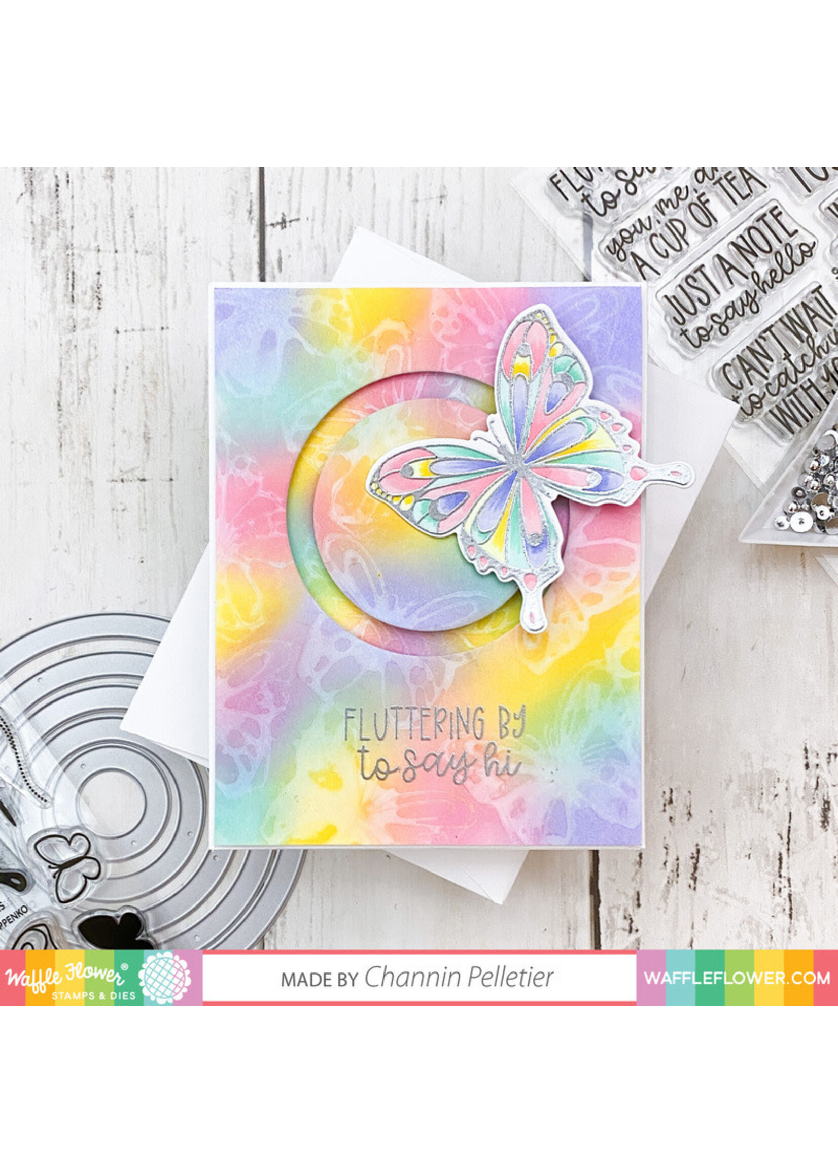 Waffle Flower Waffle Flower Die, Nesting Circle Frames