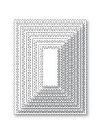 Poppy Stamps Die, Scalloped Pinpoint Frames