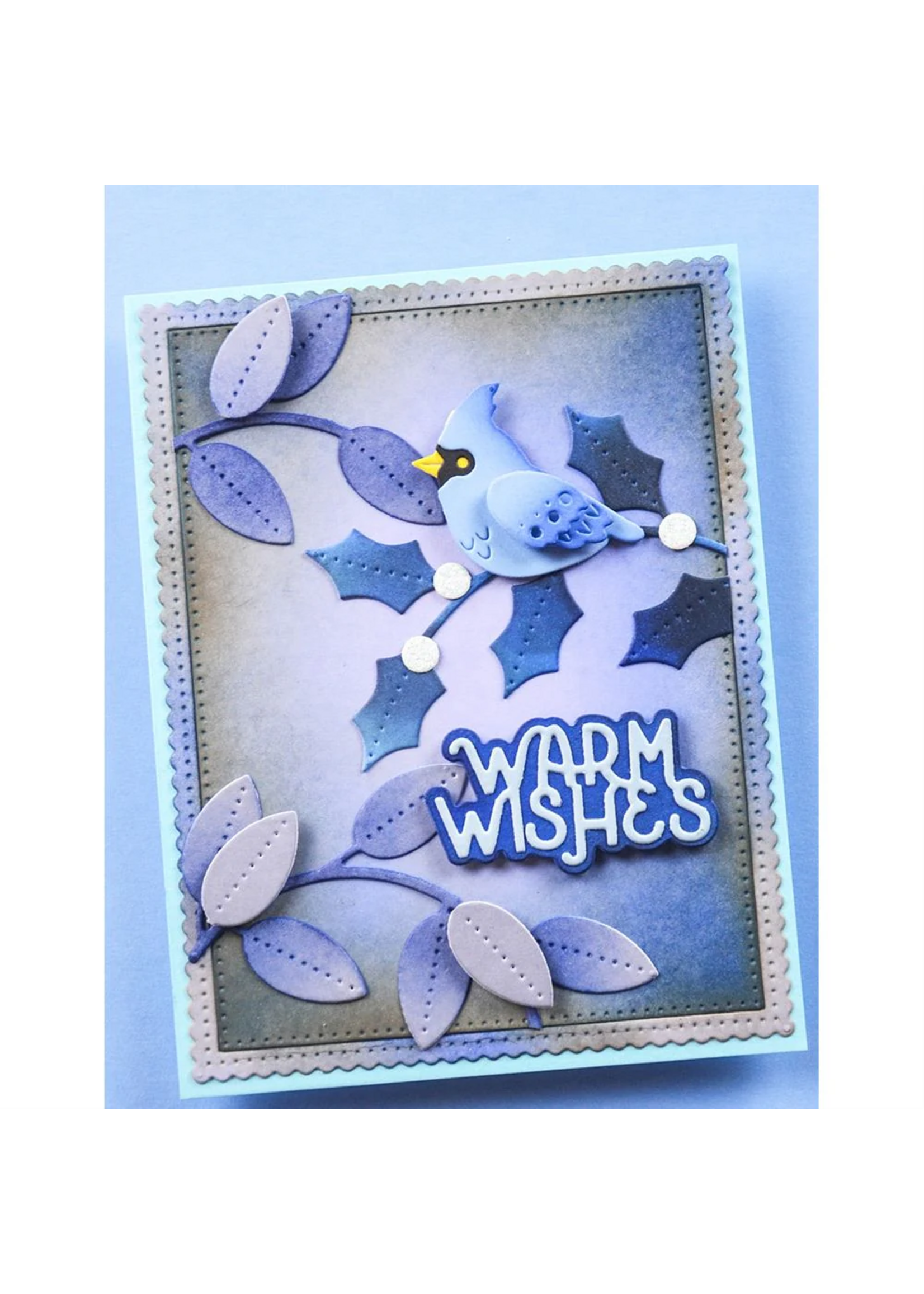 Poppy Stamps Die, Scalloped Pinpoint Frames