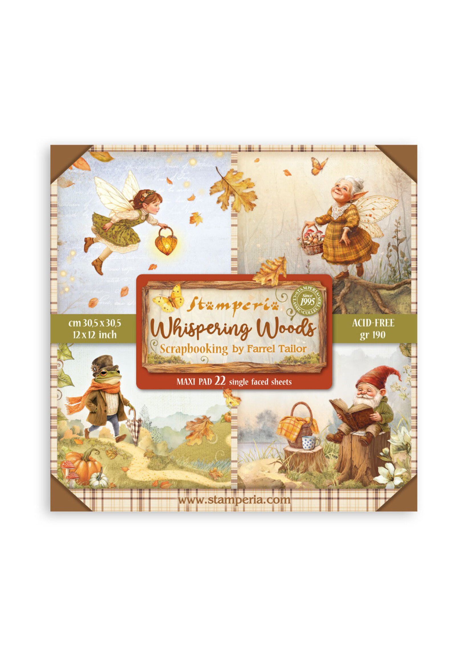 Stamperia Stamperia 12X12 Maxi Paper Pad, Whispering Woods