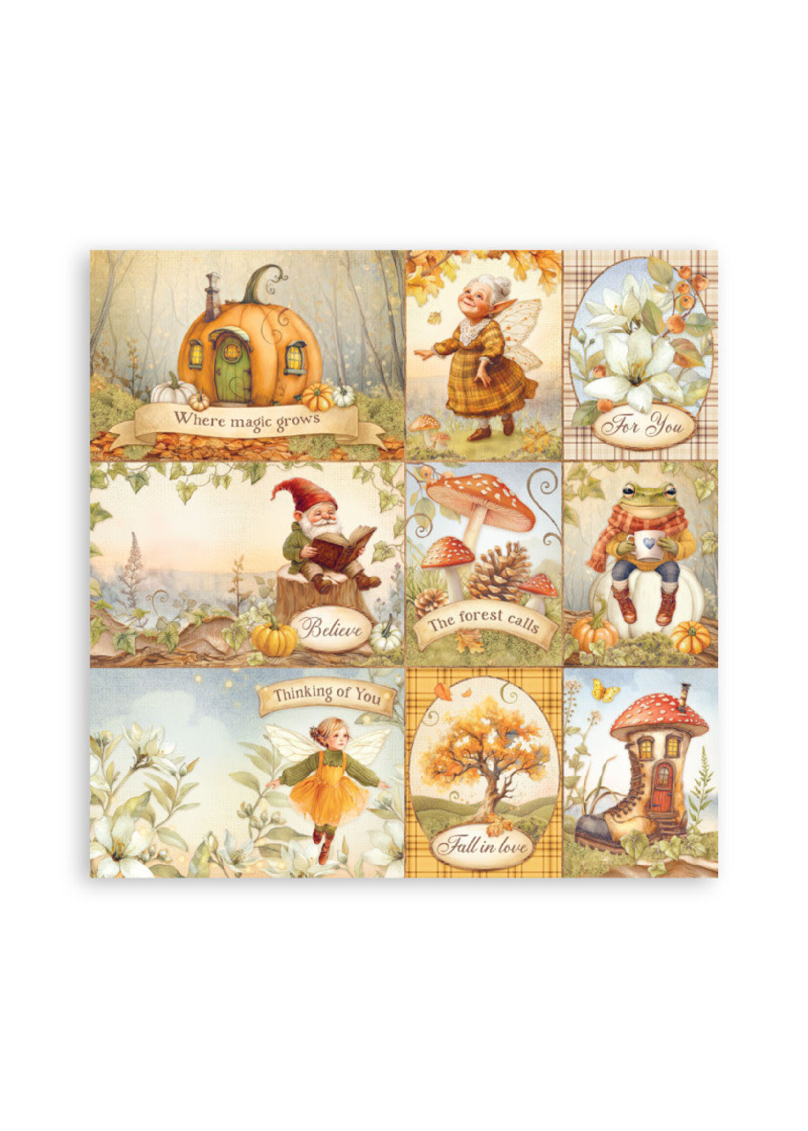 Stamperia Stamperia 12X12 Maxi Paper Pad, Whispering Woods