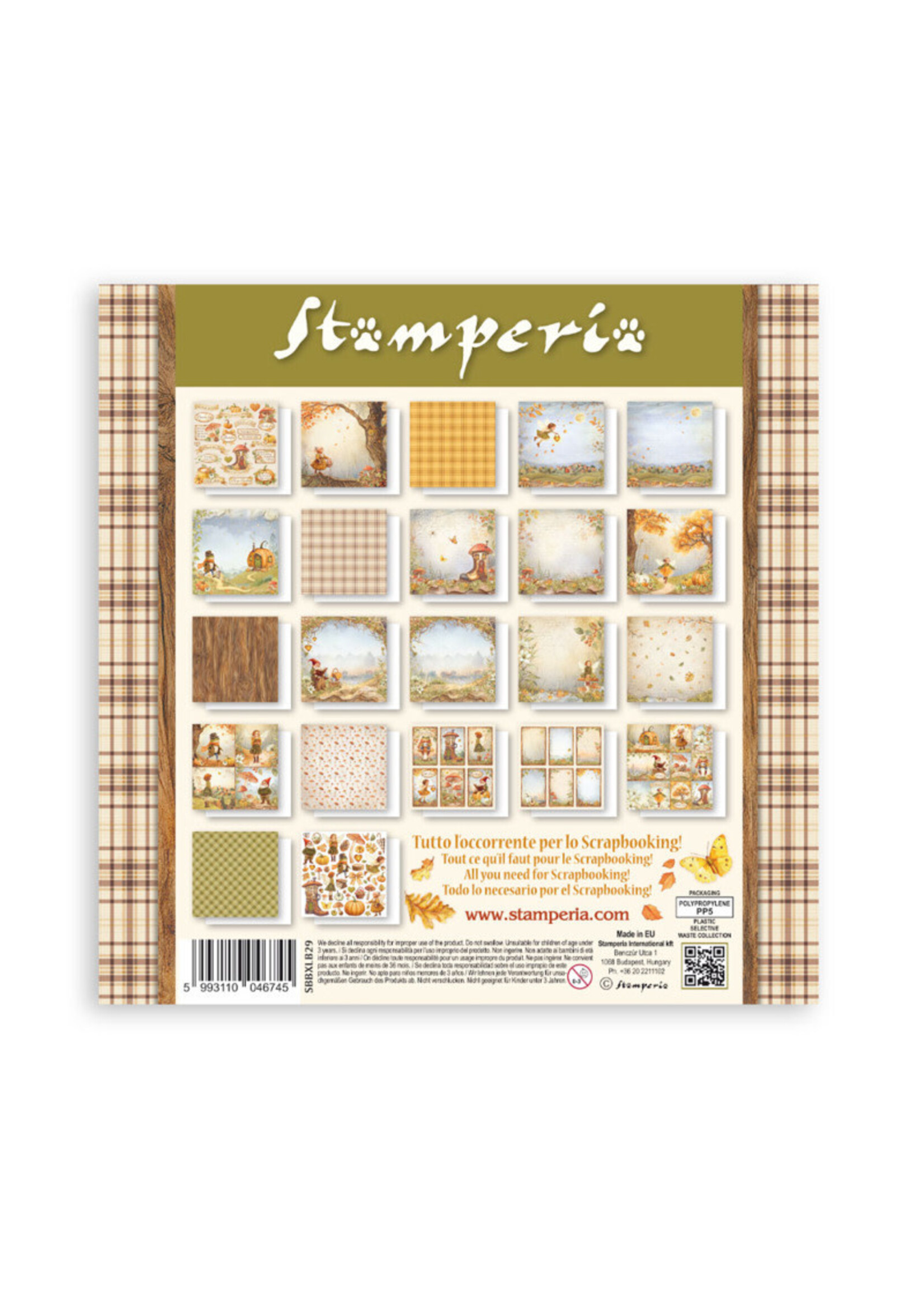 Stamperia Stamperia 12X12 Maxi Paper Pad, Whispering Woods