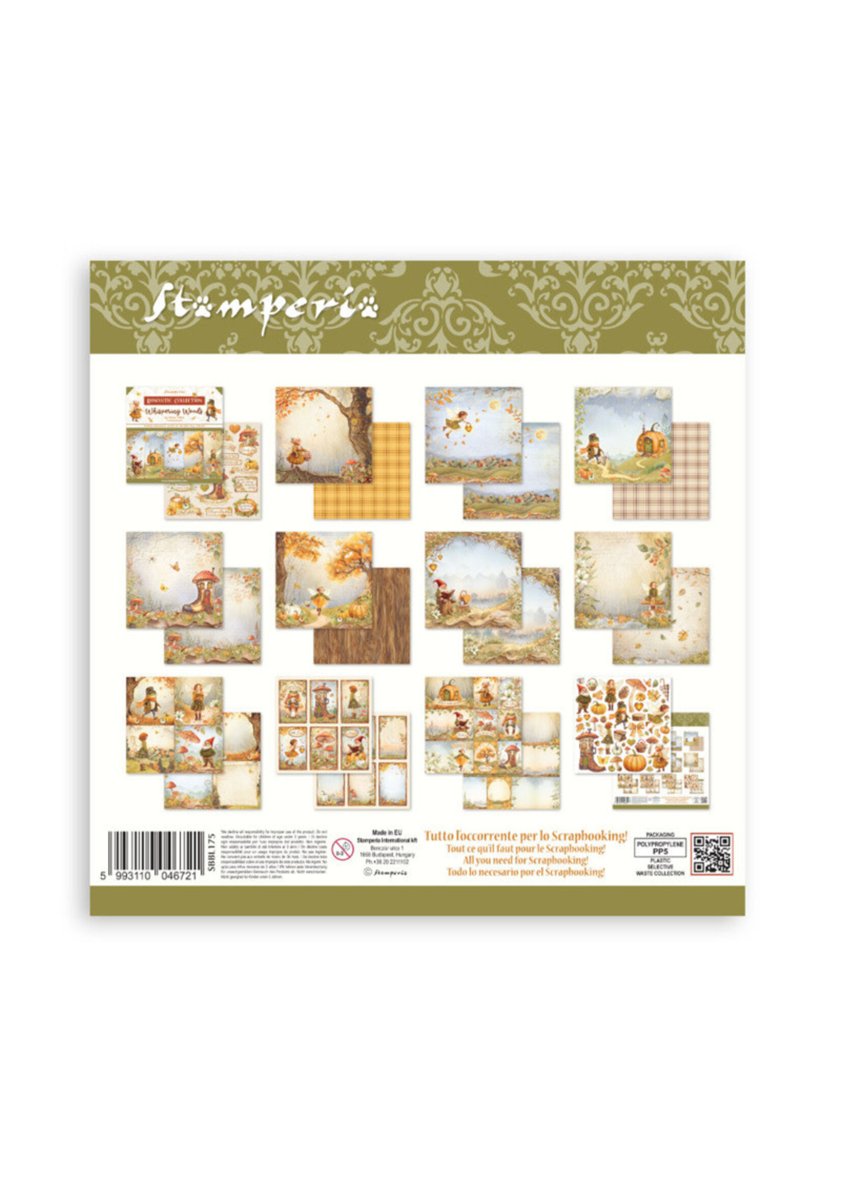 Stamperia Stamperia 12X12 Paper Pad, Whispering Woods