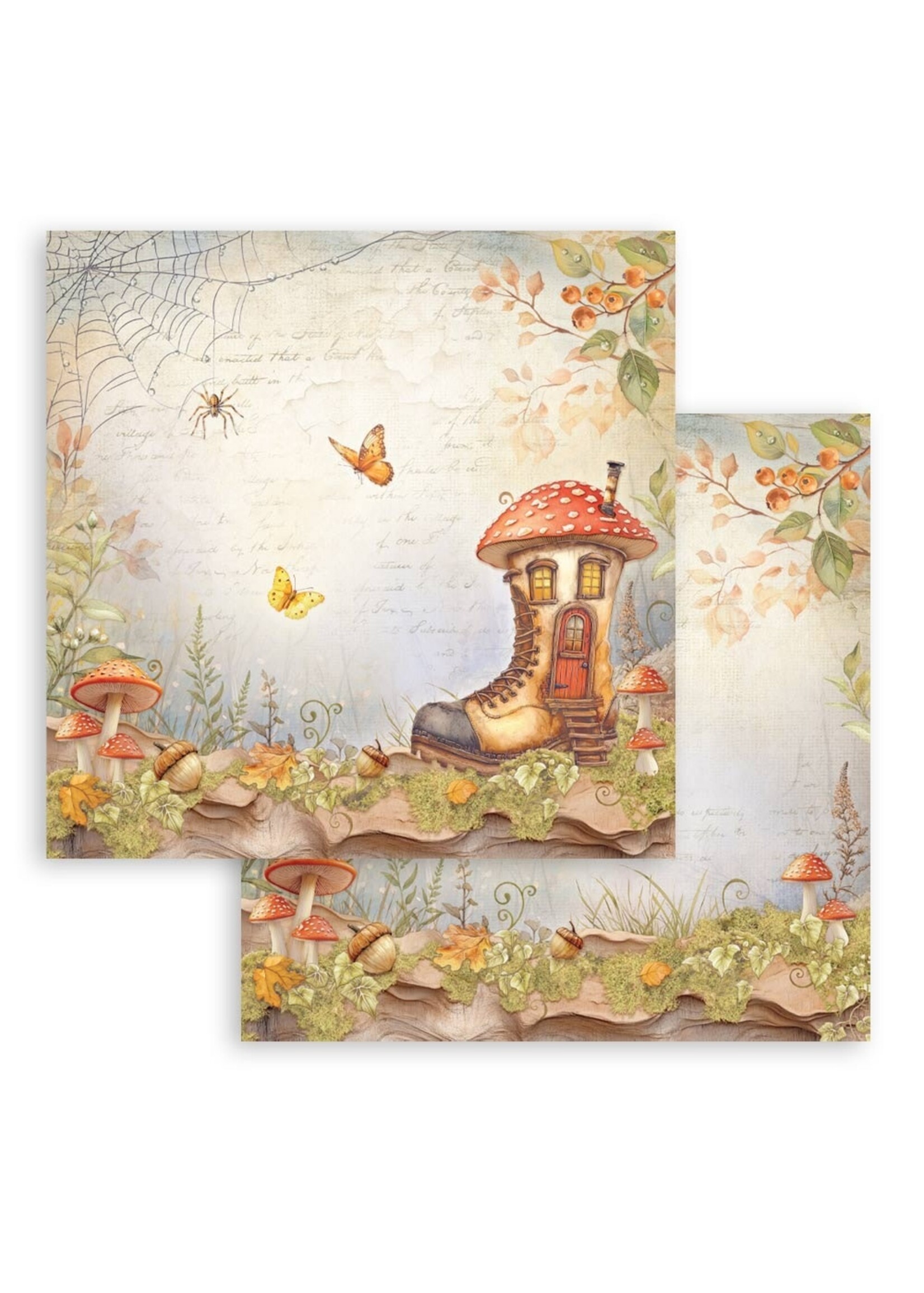 Stamperia Stamperia 12X12 Patterned Paper, Whispering Woods - Boot's House