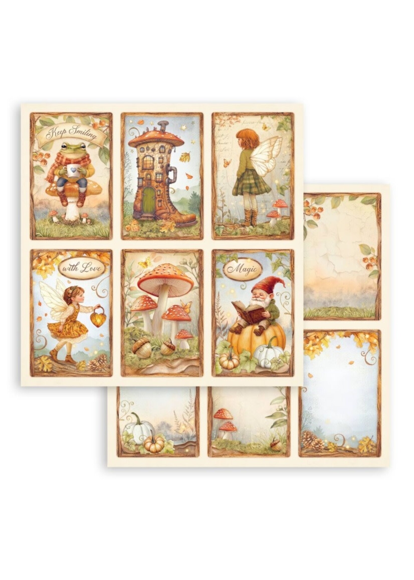 Stamperia Stamperia 8X8 Paper Pad, Whispering Woods