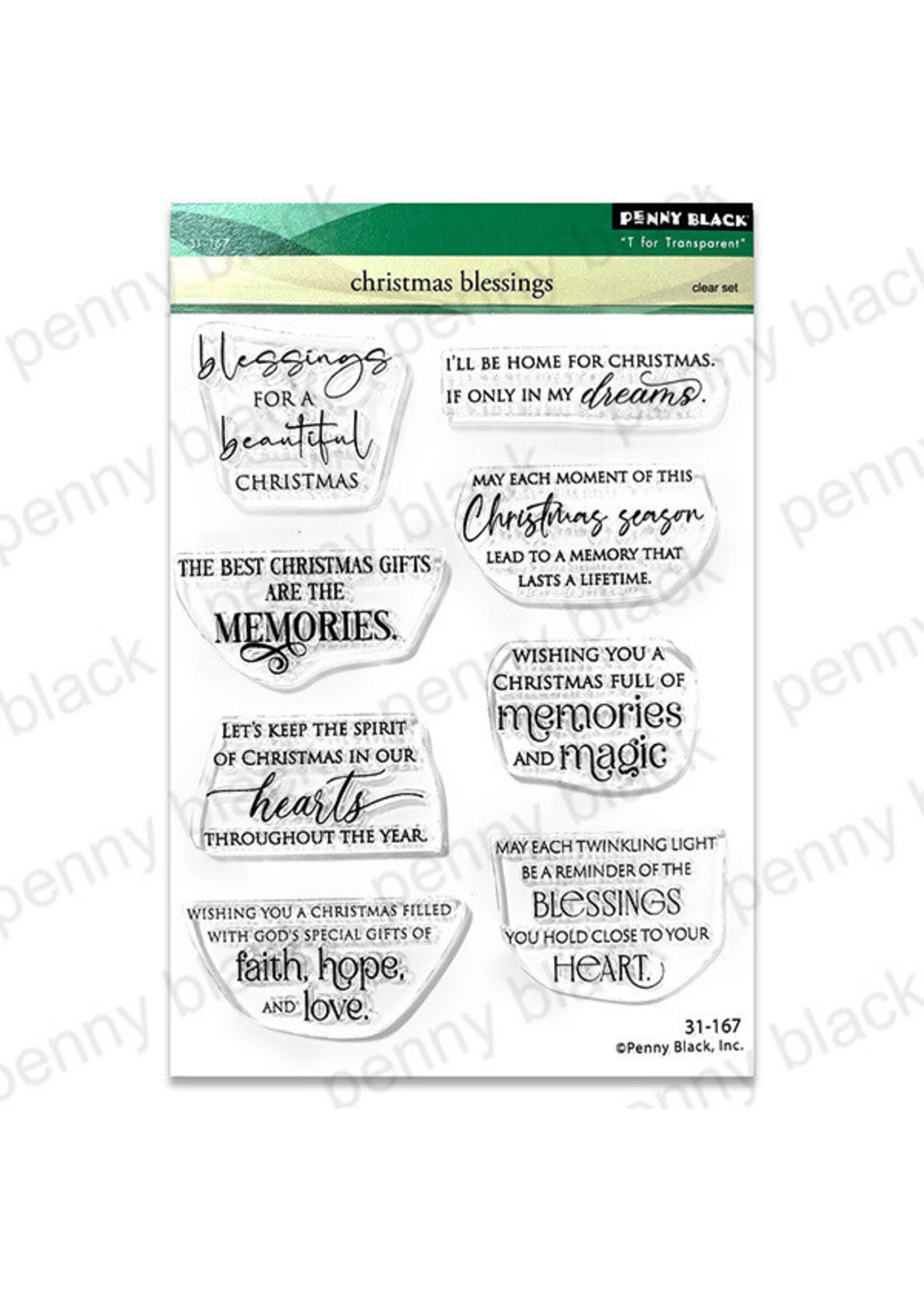 Penny Black Penny Black  Stamp, Christmas Blessings