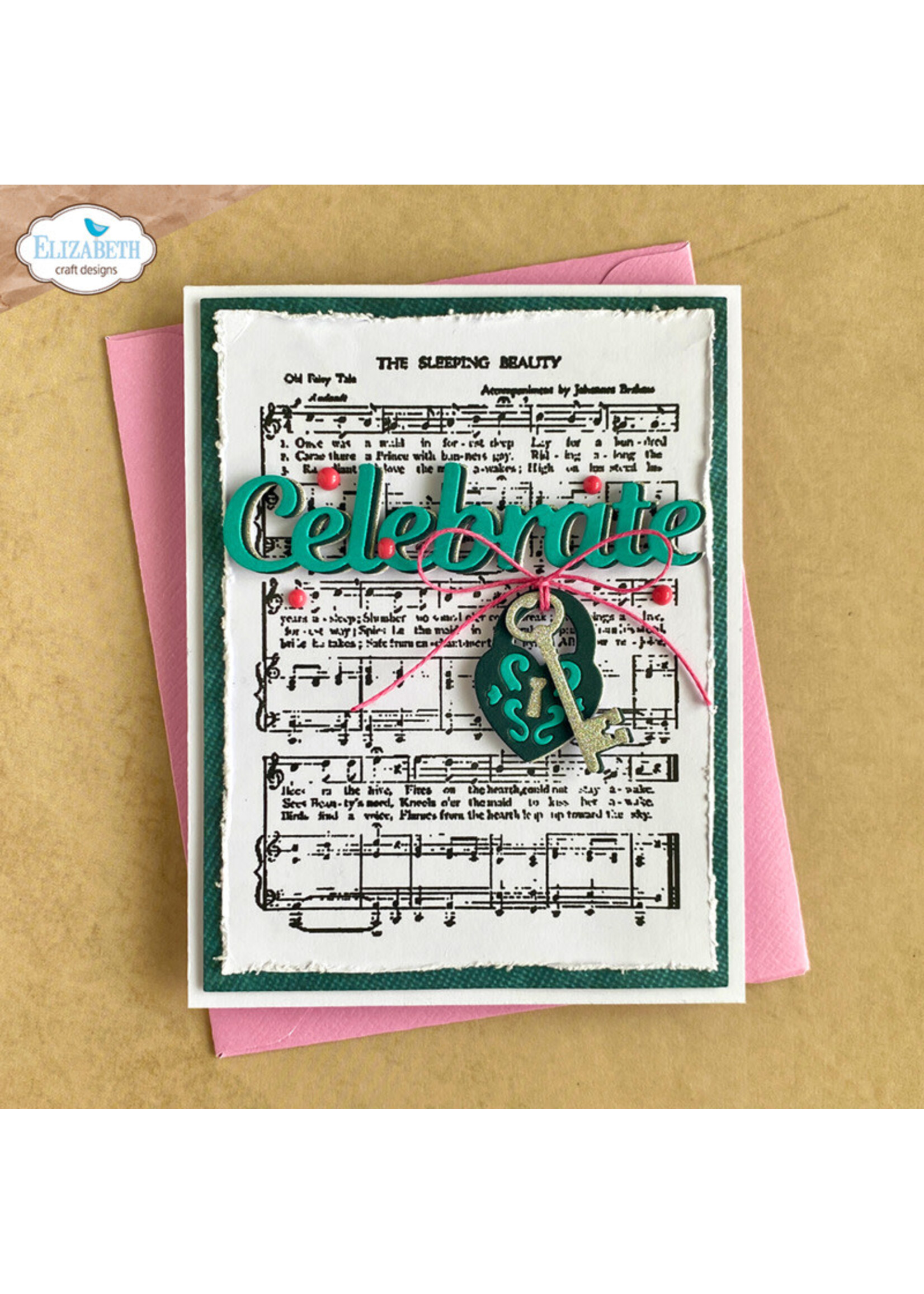 Elizabeth Craft Design ECS Stamp, Music & Ornate Frame