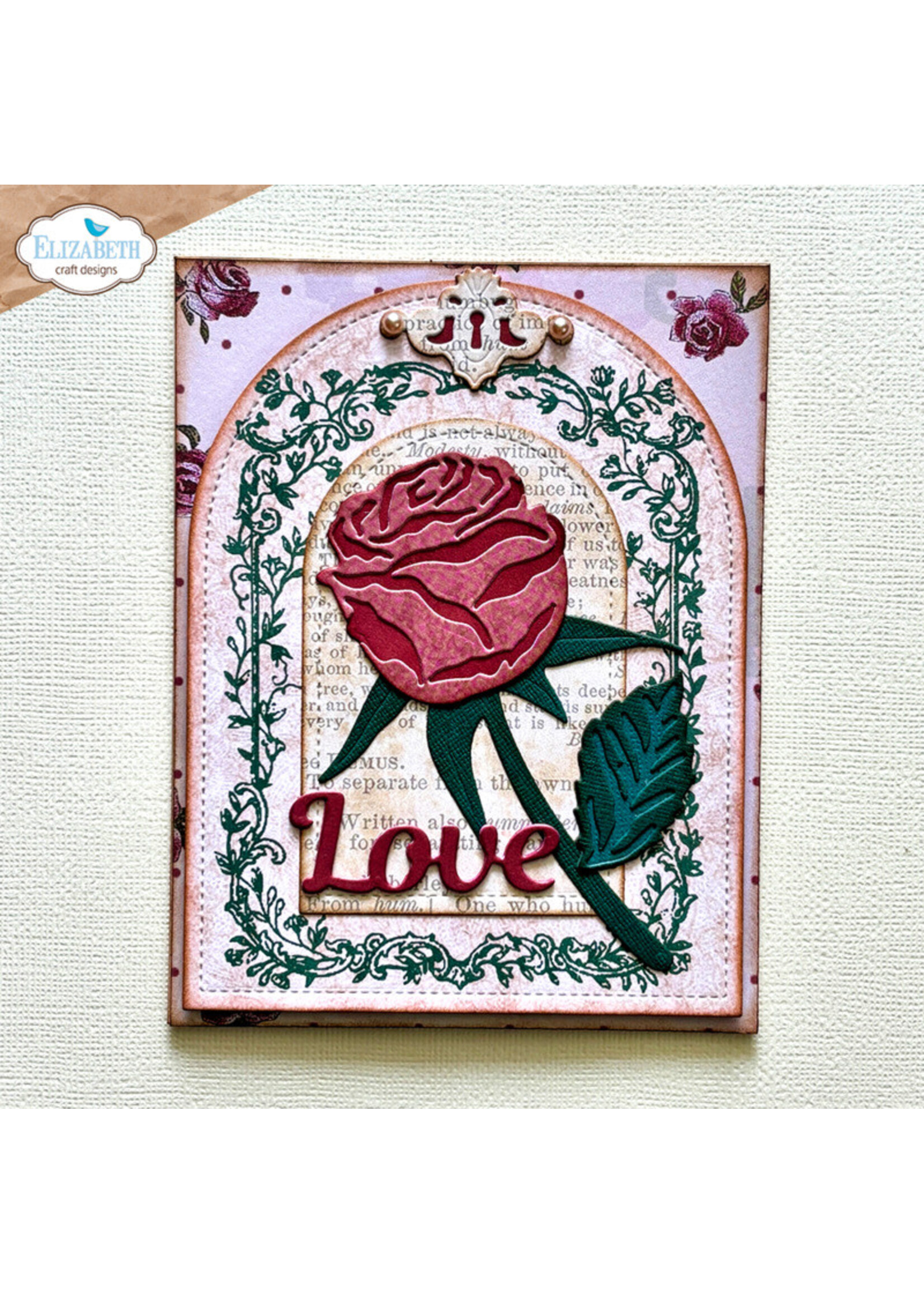 Elizabeth Craft Design ECS Stamp, Music & Ornate Frame