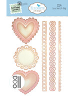 Elizabeth Craft Design ECD Die, Lace Heart & Doily