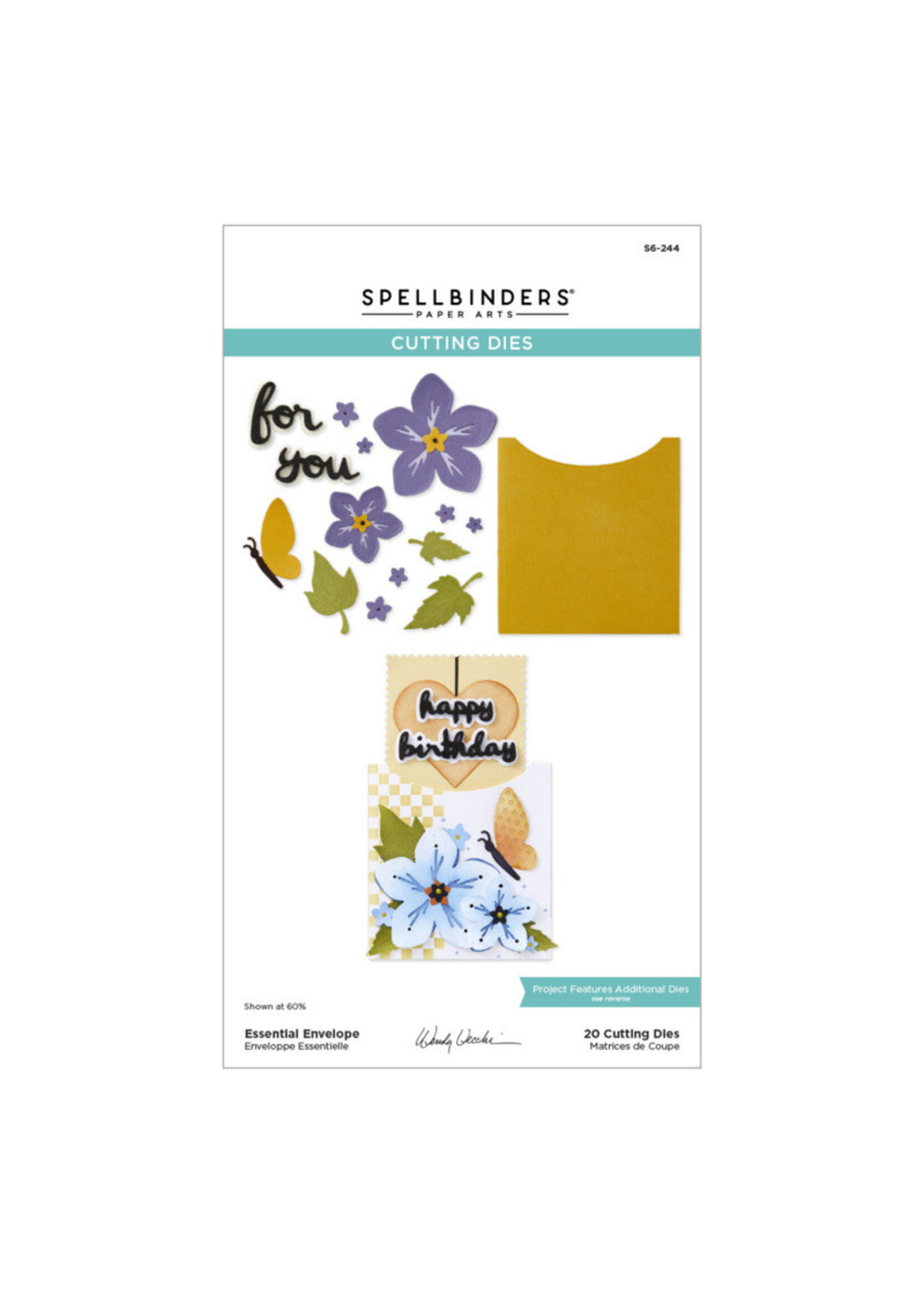 Spellbinders Wendy Vecchi Etched Dies, Essential Envelope