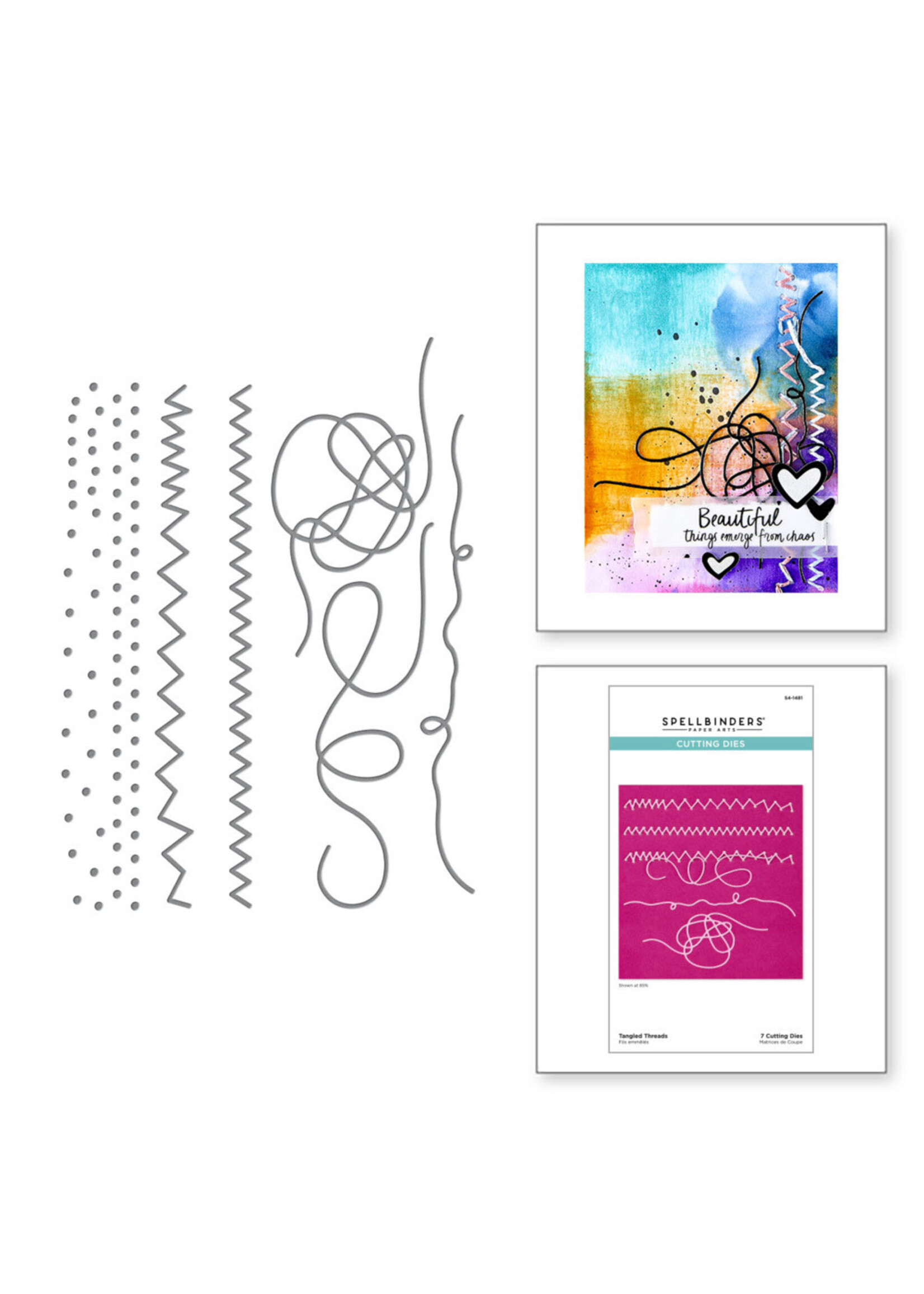 Spellbinders Spellbinders Die, Beautifully Imperfect - Tangled Threads