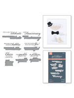 Spellbinders Spellbinders BetterPress Plate & Die, A Special Toast Sentiments